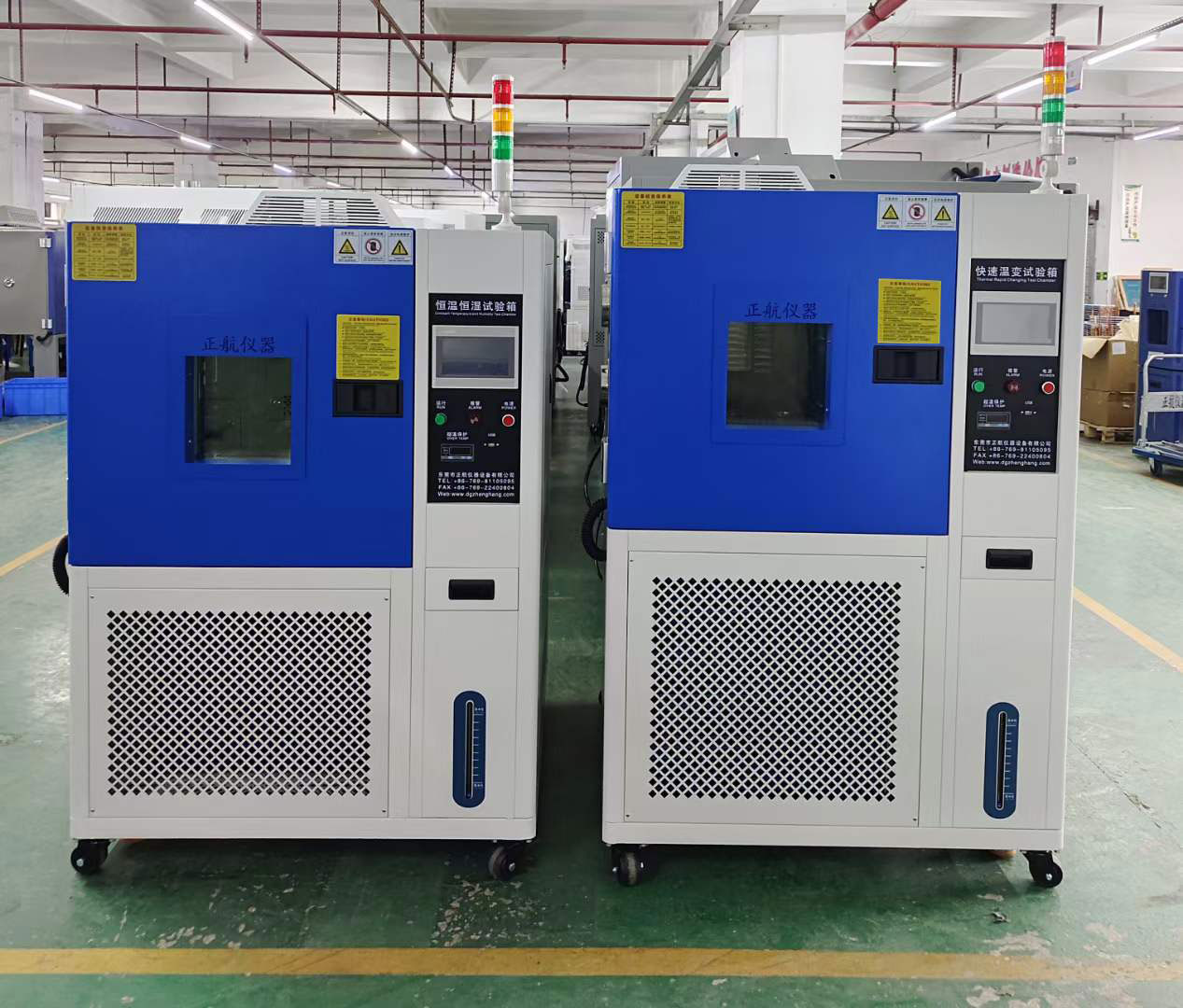 恒溫恒濕試驗箱及快溫變試驗箱順利發往深圳